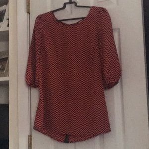 Chevron 3/4 length shirt